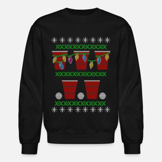 Gildan Funny Christmas, Christmas | Hoodies \u0026 Sweatshirts | Beer Pong Ugly Christmas Sweater